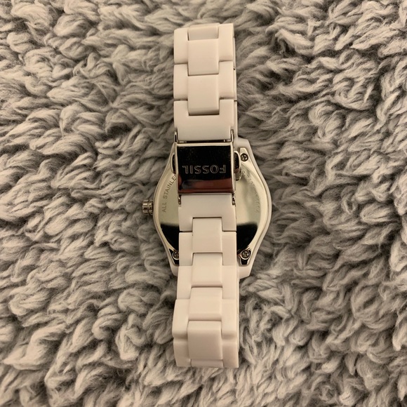 Fossil white acrylic watch - Picture 2 of 4